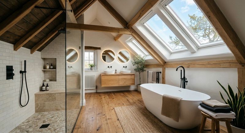 Attic Bathroom Remodeling in Barrow County, GA